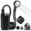 CARVALHO Portable Electric Camping Shower - USB Rechargeable Outdoor Shower Head with 2.2Ah Battery