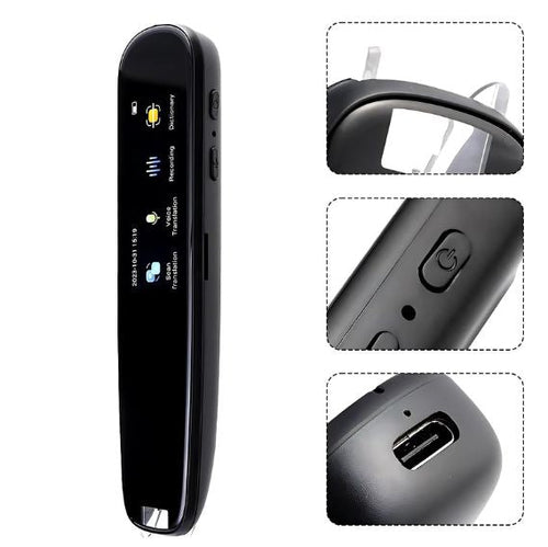 CARVALHO AI Smart Translation Pen - Offline OCR Text Scanner & Voice Translator (142 Languages) for Travel & Dyslexia